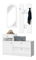 Předsíňová sestava Ganton 1 (bílá) (se zrcadlem)