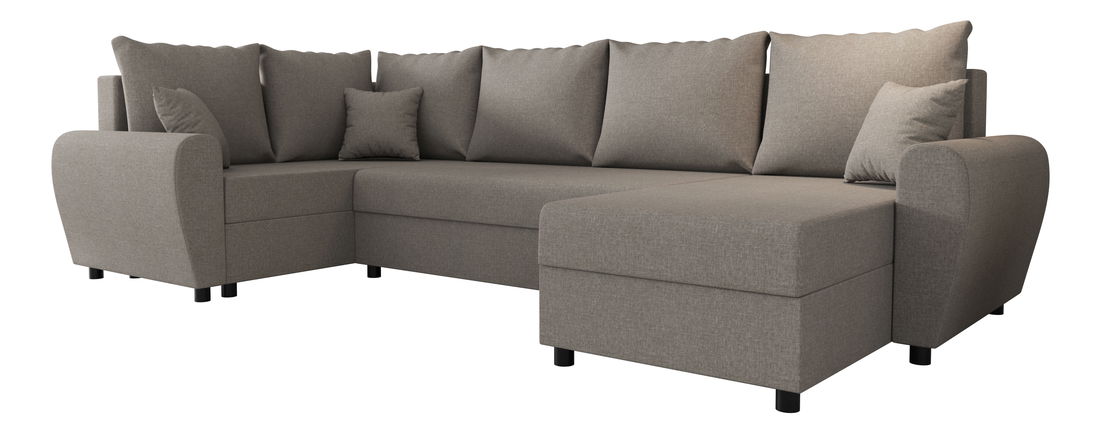 Rohová sedačka ve tvaru U Fleur Long (béžová) (L)