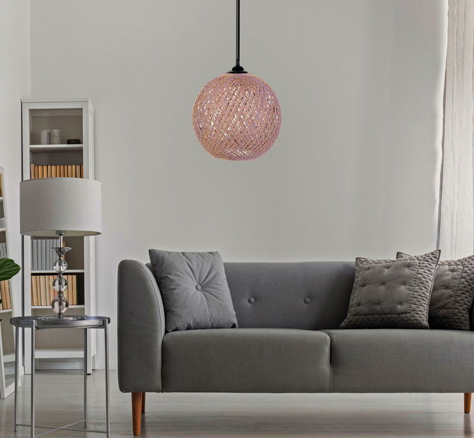 Stropní svítidlo Clamonerta 2 (fialová + hnědá)