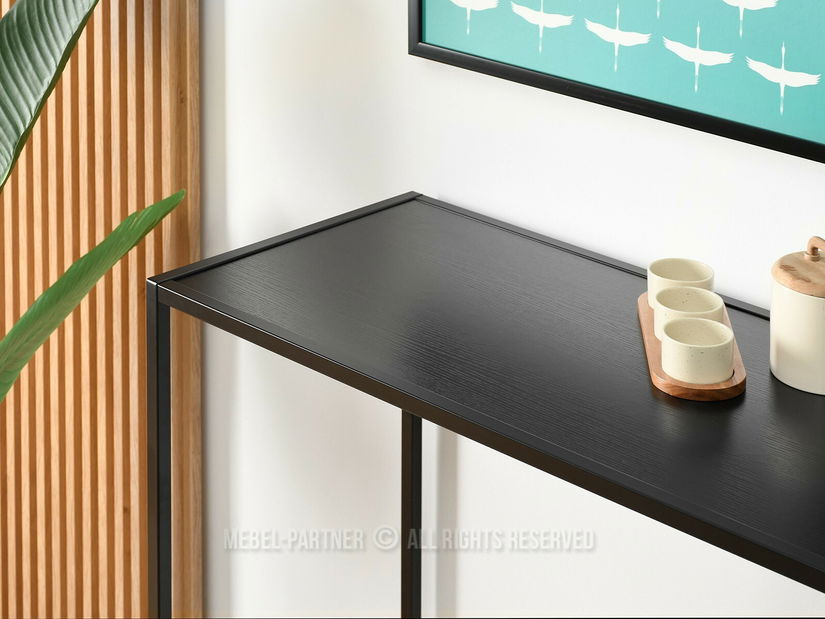 Barový set Everet (černé dřevo + černá) (pro 2 osoby)