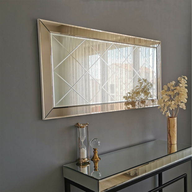 Zrcadlo Silvery V (Stříbrná)