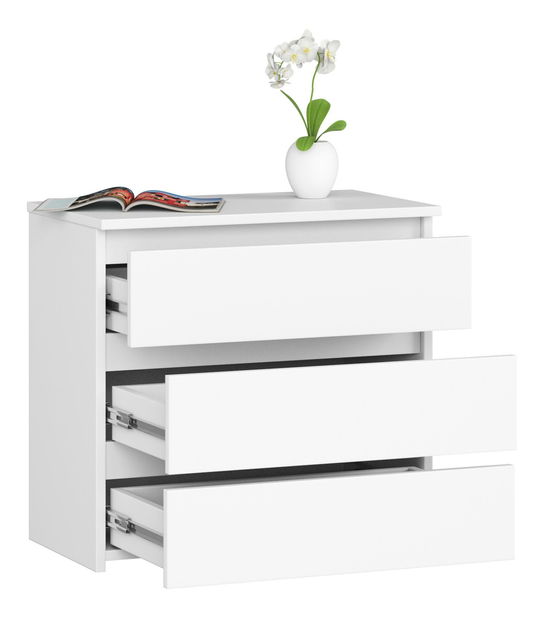 Noční stolek Caelum (bílá)