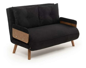 Pohovka dvousedačka Como P (černá)
