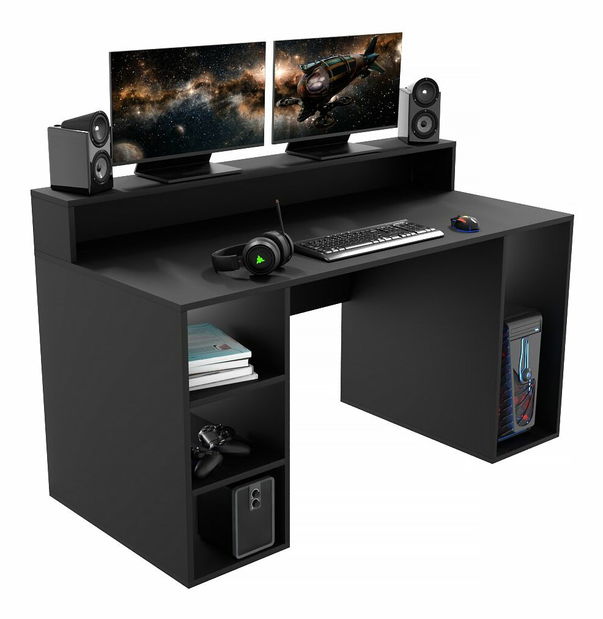 Herní pc stůl Endechor (černá)