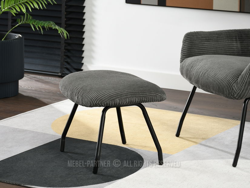 Křeslo Condor (grafit + černá)