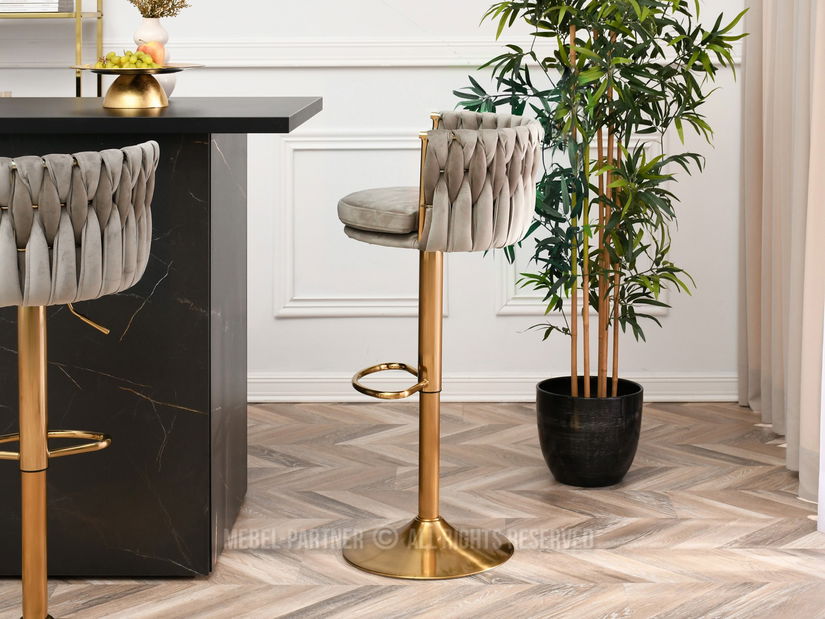 Židle Adel (béžová + zlatá)