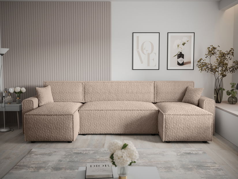 Rohová sedací souprava Mirage U Bis Sed (tmavě hnědá)