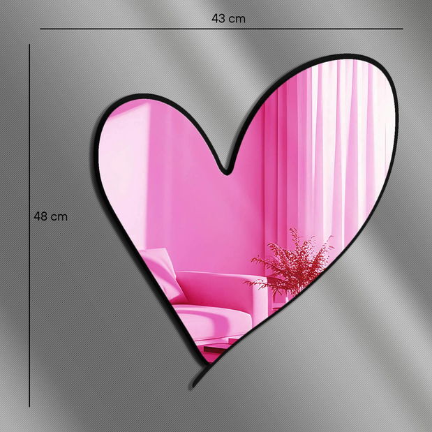 Zrcadlo Ozi 9 (růžová)