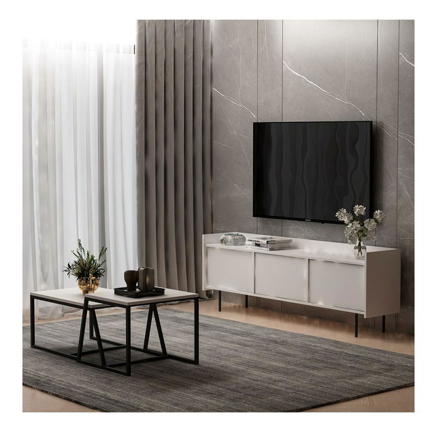 Set nábytku do obývacího pokoje Astalan (bílá)