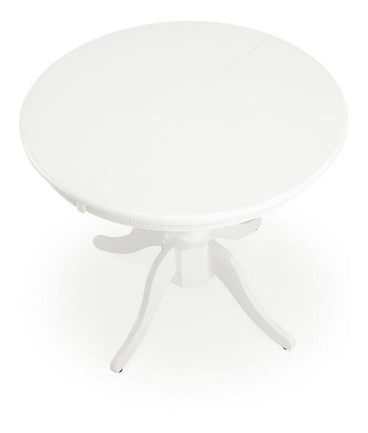Rozkládací jídelní stůl 90-124 cm Ferrara (bílá) (pro 4 osoby)