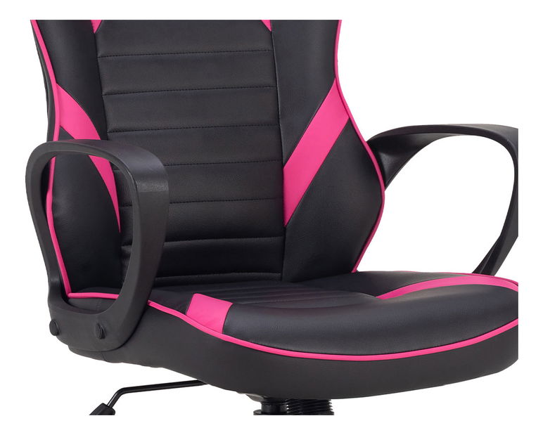Kancelářské/herní křeslo Ysnia-Y207-PINK (černá + růžová)