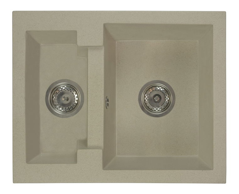 Kuchyňský dřez Yagma (béžová) (bez otvoru pro baterii) (P)