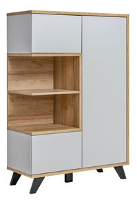 Skříňka Betsy 20 PVPG BA WSN (perlově šedá + dub riviera)