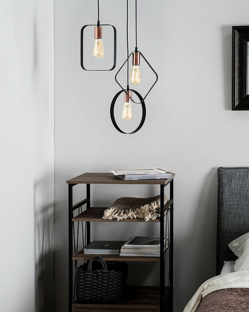 Závěsná lampa Vano (černá)