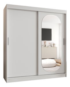 Šatní skříň 180 cm Ronny (bílá)