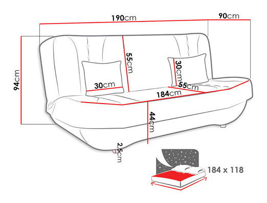 Pohovka Dahlia (světlobéžová + tmavobéžová)