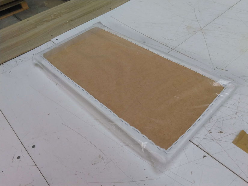 Čalouněný nástěnný panel Pag 60x30 (bílá) *bazar