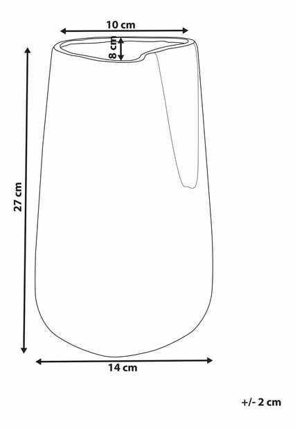 Váza 27 cm Conrad (stříbrná)