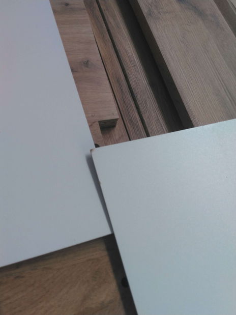 Manželská postel 160 cm Michigin (dub wotan) (s úložným prostorem) *bazar