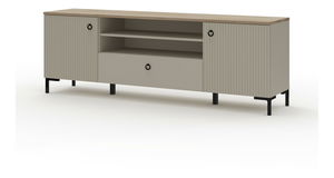 TV skříňka Demandaron 2 (taupe + dub silverjack)