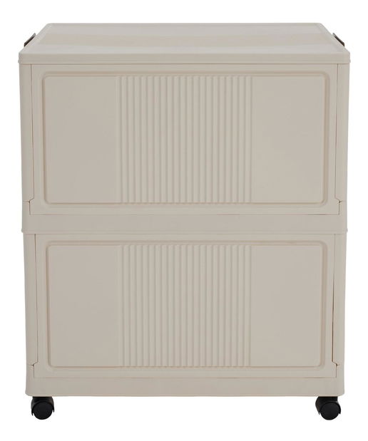 Skříňka Pillia 1 (bílá + hnědá)