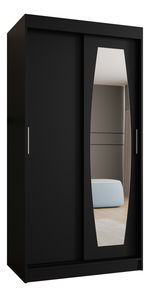Šatní skříň 100 cm Rosaria (černá)