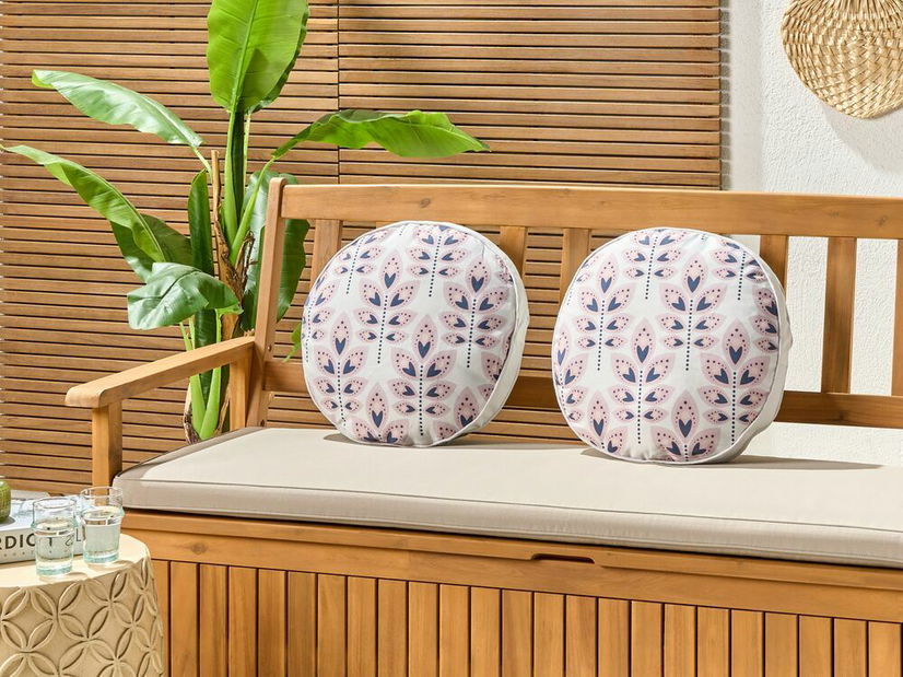 Sada 2 ozdobných polštářů ⌀ 40 cm Torret (béžová)