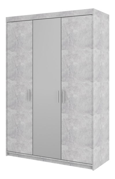 Šatní skříň se zrcadlem Elanor II (betón)