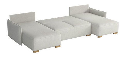 Rohová sedačka U Gryfit U (černá) (s úl. prostorem)