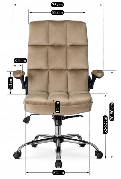 Kancelářské křeslo Limpieza (béžová)