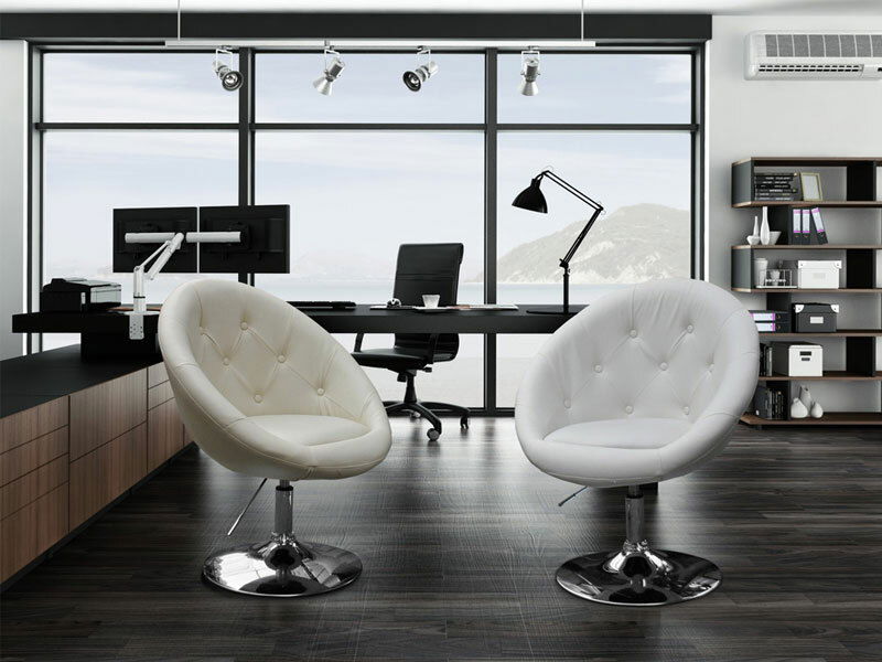 Křeslo Lush 3 (bílá + černá)