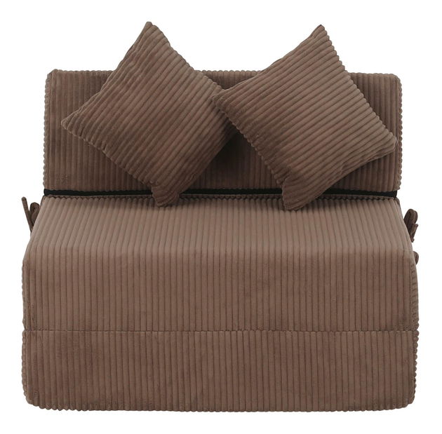 Rozkládací křeslo Plantearan (světlohnědá)