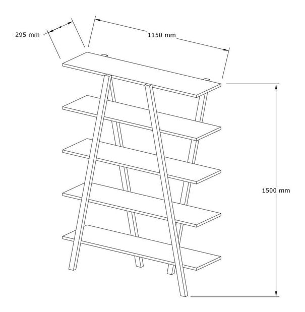 Regál Perla 1 (dub)