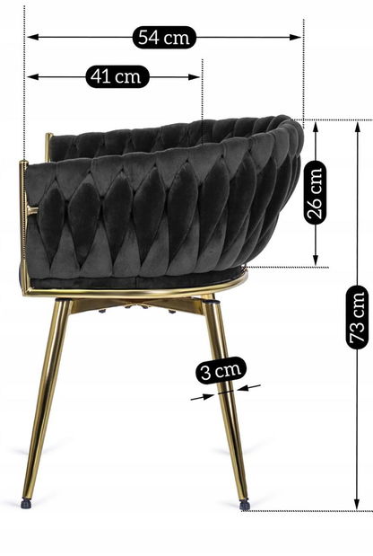 Jídelní židle Rebeldes (černá)