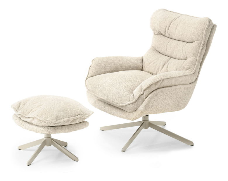 Relaxační křeslo Karenteno (béžová)