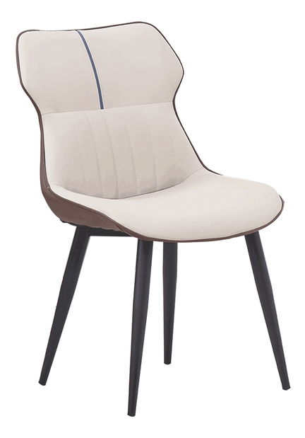 Jídelní židle Rosel (béžová + hnědá)