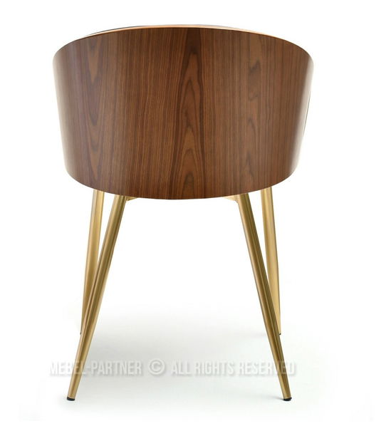 Židle Elviria K (ořech tmavý + zlatá)