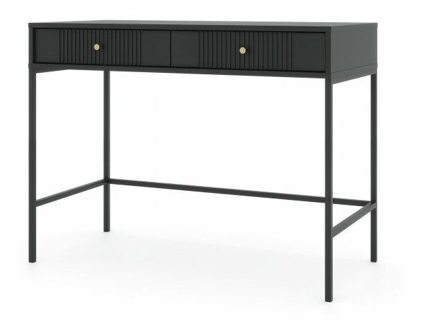 Toaletní stolek Isae 42 (černá + zlatá)