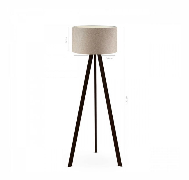 Stojanová lampa Amorekko 5 (béžová + černá)