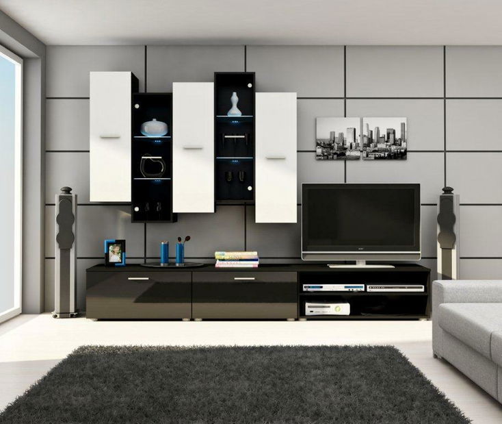 Obývací stěna Piano 1