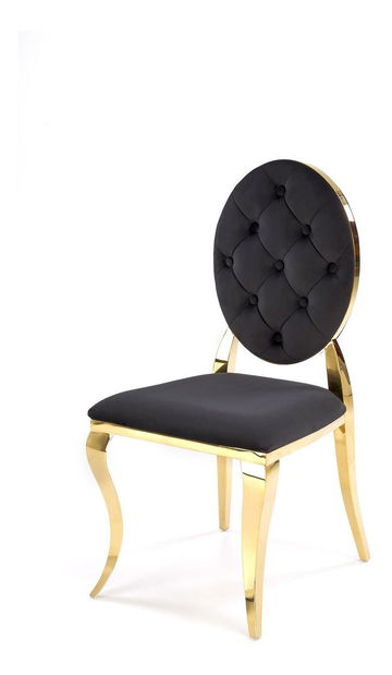 Jídelní židle Regino (černá + zlatá)