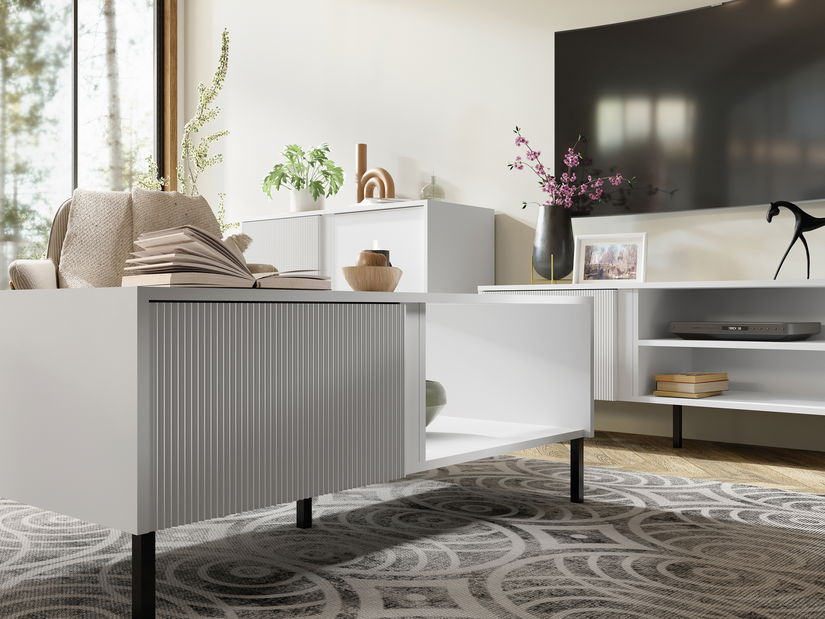 Obývací sestava Munkki (bílá + černá)