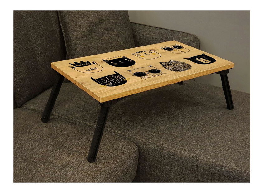 Stojan na notebook Kisosi (borovice atlantická + černá)