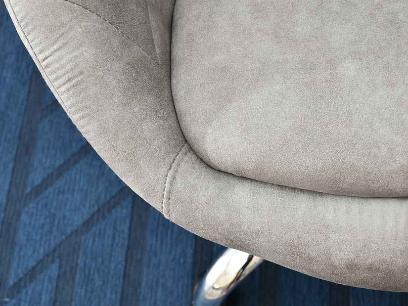 Křeslo Lush 3 (šedá + chromová)