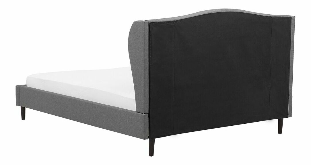 Manželská postel 180 cm COLLETTE (s roštem) (šedá)