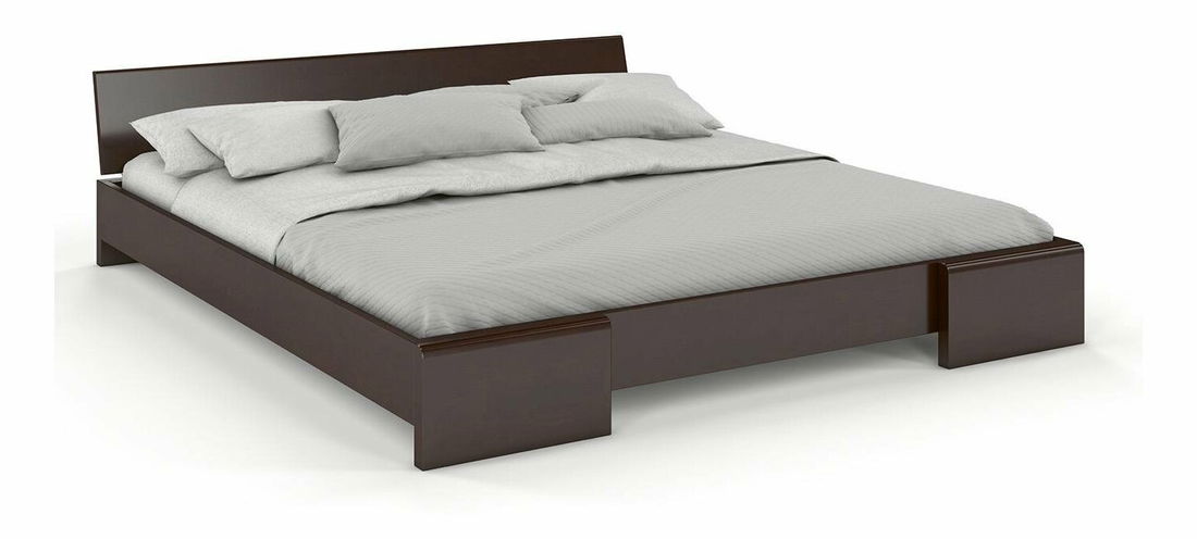 Manželská postel 160 cm Naturlig Blomst (buk) (s roštem)