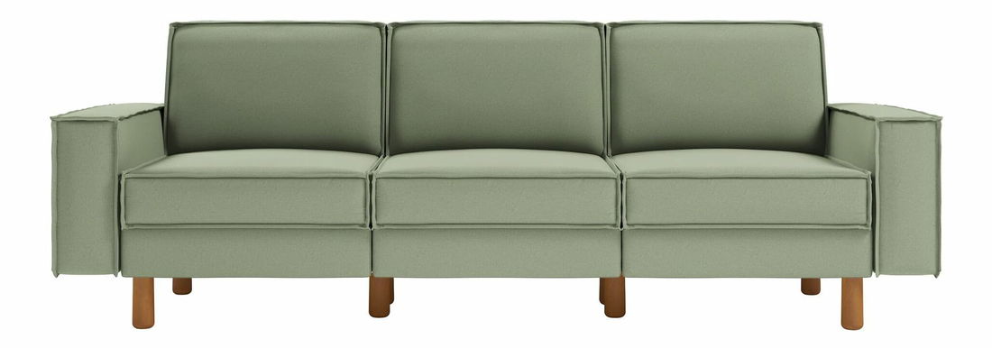 Pohovka trojsedačka Spary E (mořská + ořech)