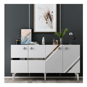 Skříňka Tabivo (bílá + stříbrná)