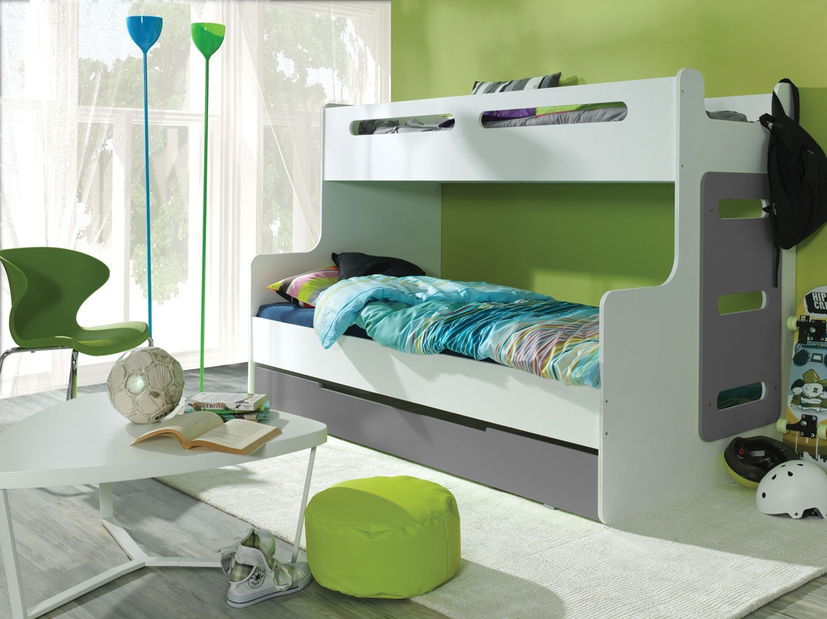 Patrová postel 120 cm Max 3 (s roštem, matracem a úl. prostorem)