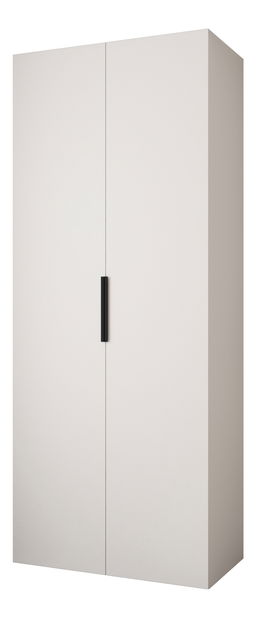 Šatní skříň 100 cm Carmela 40-4 (bílá + černá)